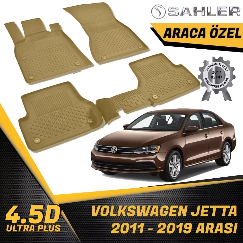 Volkswagen Jetta Havuzlu Bej Paspas 4,5D Sahler 2011 Sonrası