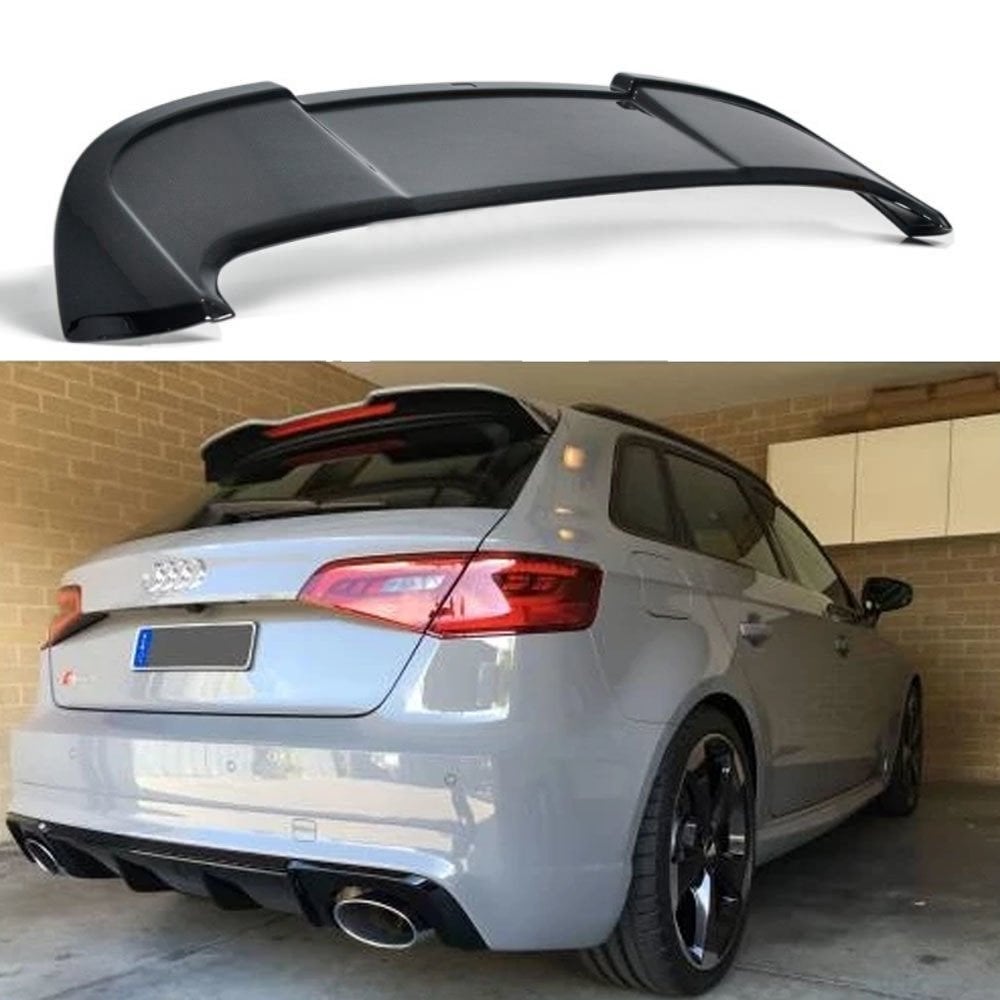 Audi A3 Hb Bagaj Üstü Spoiler 2013 Sonrası Parlak Siyah