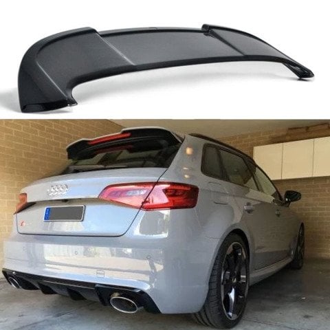 Audi A3 Hb Bagaj Üstü Spoiler 2013 Sonrası Parlak Siyah