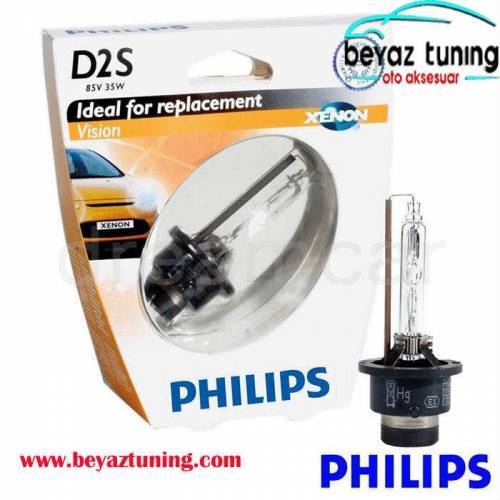 D2S Xenon Ampulü 4600 Kelvin Philips Orjinal 35W 85V