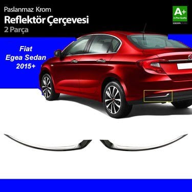 Fiat Egea Arka Reflektör Çerçevesi Kromu Nikelajı Set