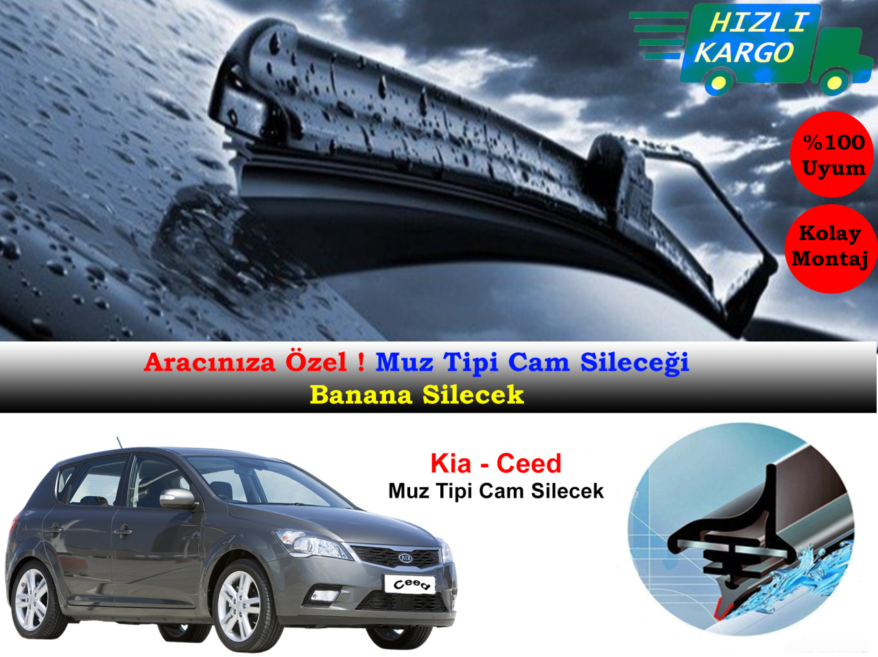 Kia Ceed Muz Silecek Takımı 2006-2012