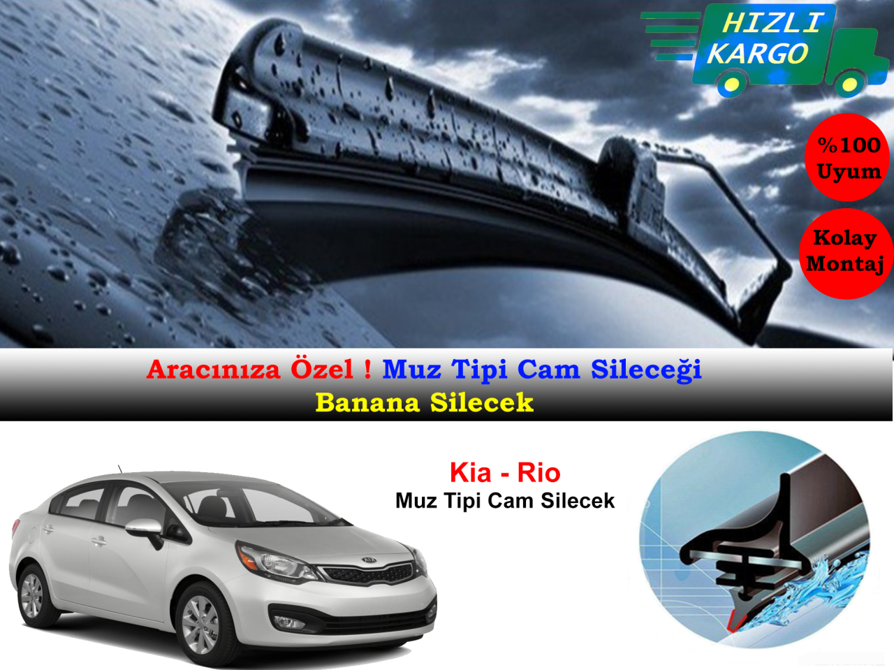 Kia Rio Muz Silecek Takımı 2012-2017