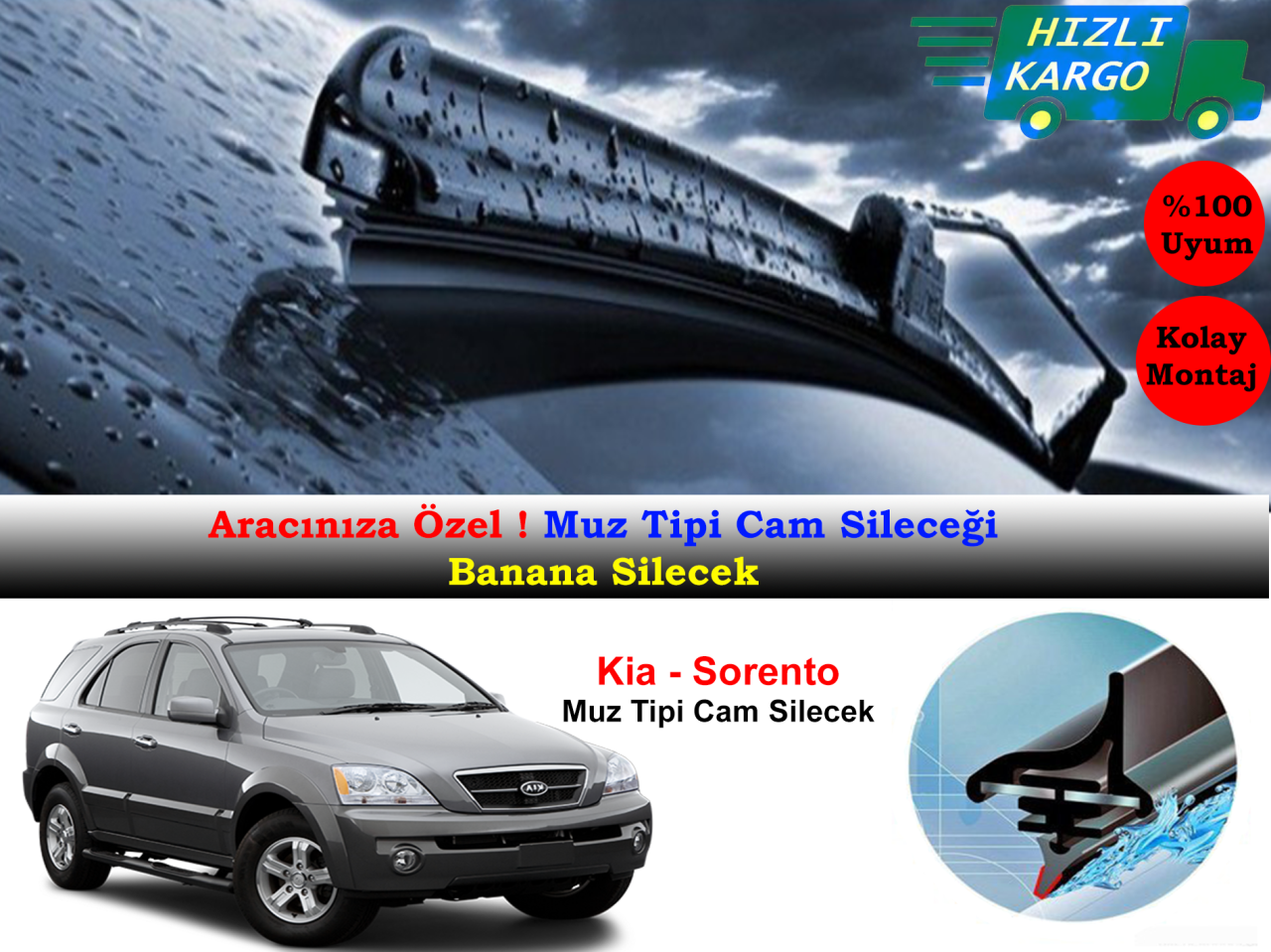 Kia Sorento Muz Silecek Takımı 2003-2009