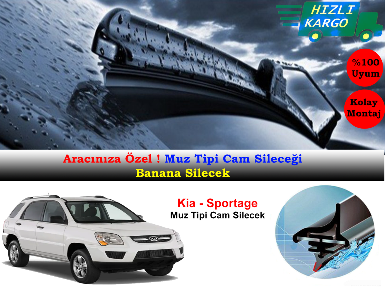 Kia Sportage Muz Silecek Takımı 2006-2009