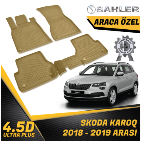 Skoda Karoq Havuzlu Bej Paspas 4,5D Sahler 2018 Sonrası