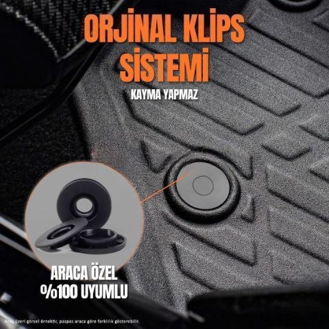 Citroen C-Elysee 3D Paspas Havuzlu Pro 2012-2017 Arası