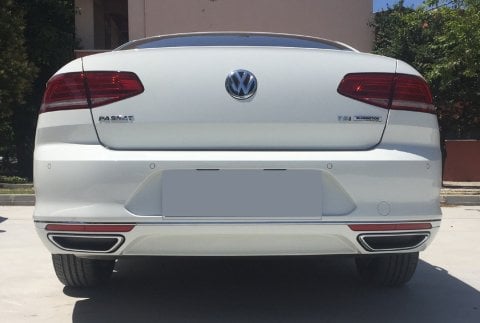 Volkswagen Passat B8 Krom Egzoz Görünümü Difüzör Çıtası 2015-2018