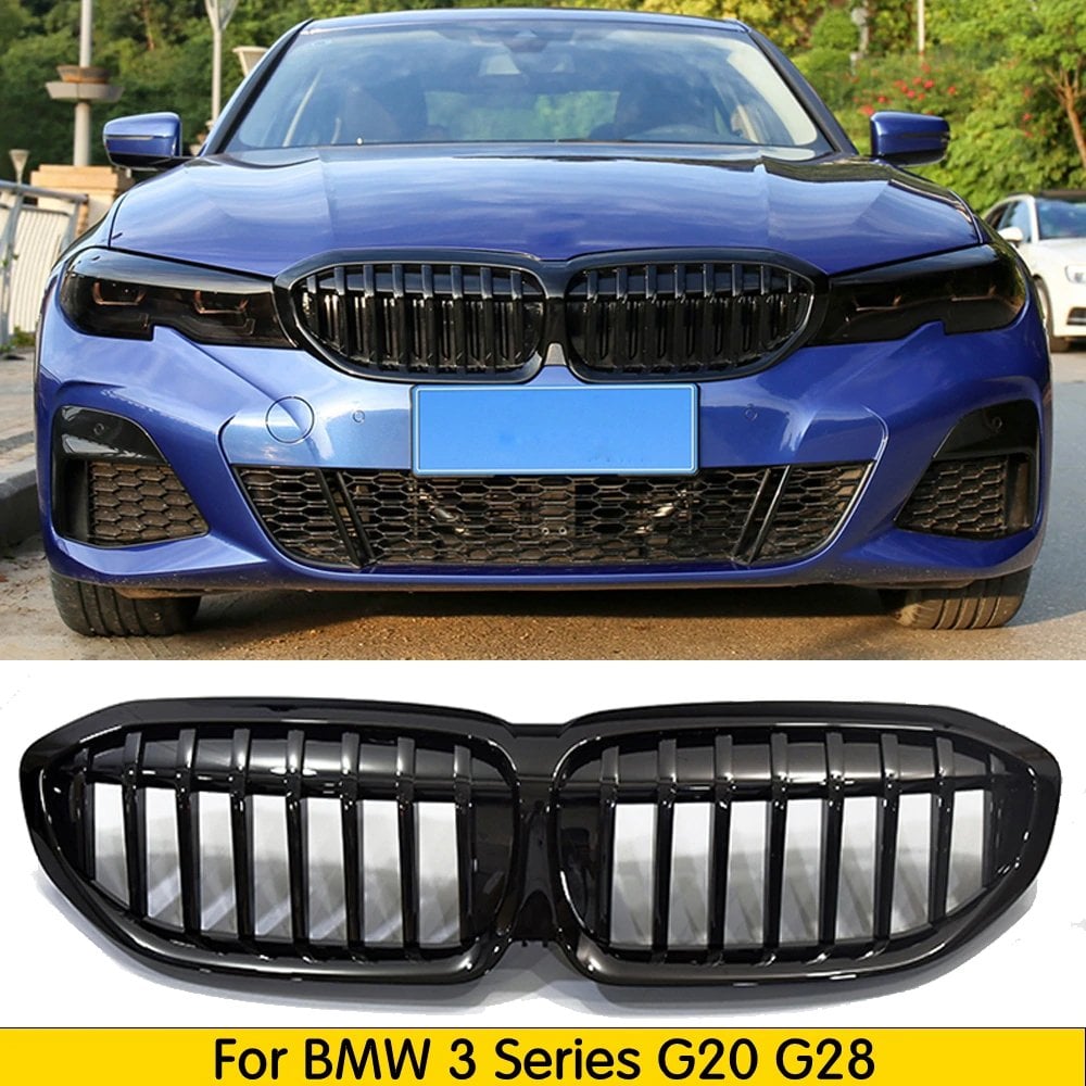 Bmw 3 Serisi G20 Piano Black Ön Panjur M3 Izgara Böbrek