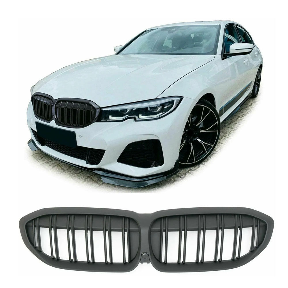 Bmw 3 Serisi G20 Piano Black Ön Panjur M3 Izgara Böbrek