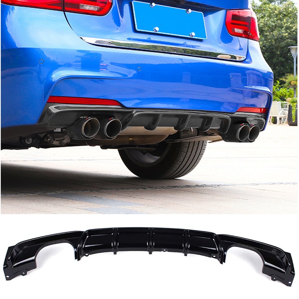 Bmw F30 Difüzör M Performans Parlak Siyah Boyalı Çift Çıkışlı