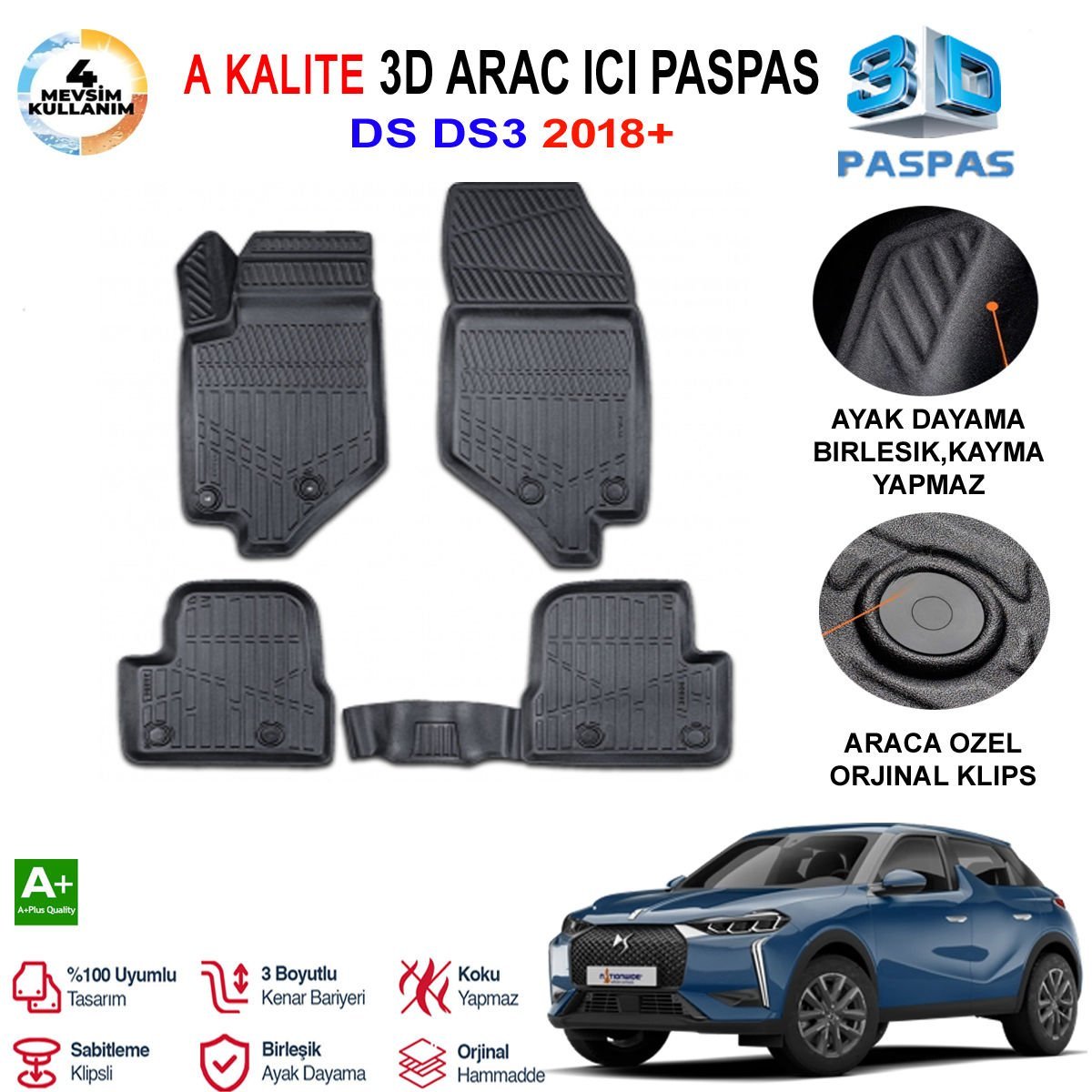 Ds Ds3 3D Paspas Havuzlu Pro 2018 Sonrası