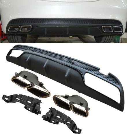 Mercedes W205 C63 Amg Arka Tampon Difüzörü Amg Tampon Uyumlu