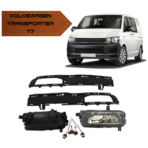 Volkswagen Transporter T7 Sis Farı Lambası OEM Çerçeveli 2016-
