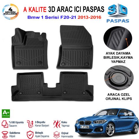 Bmw 1 Serisi F20-21 3D Paspas Havuzlu Pro 2013-2016 Arası