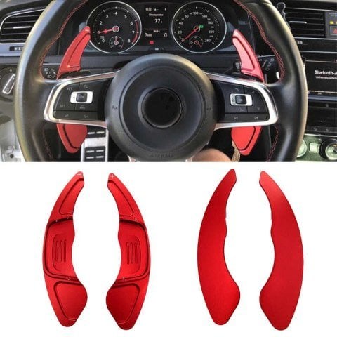 Vw Golf 7 Rline Direksiyon F1 Vites Kulakçık Paddle Shift Kırmızı