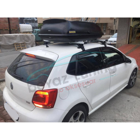 Port Bagaj Araç Üstü Kapalı Tabut Kilitli 370 LT Siyah