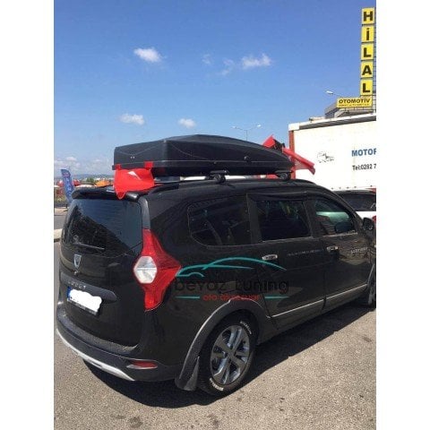 Port Bagaj Araç Üstü Kapalı Tabut Kilitli 500 LT Siyah