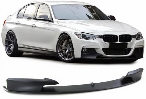 Bmw F30 Ön Tampon Altı Lip Plastik Parlak Siyah 2 Parça