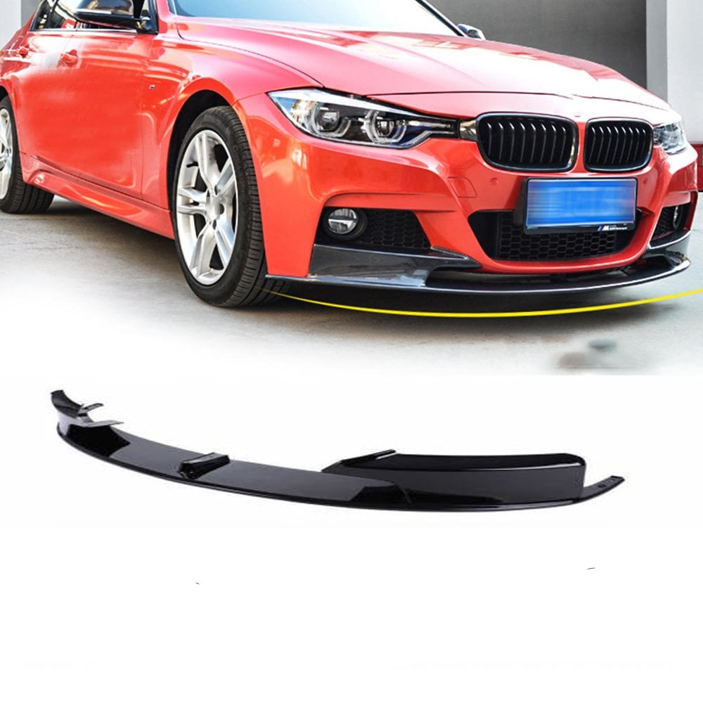 Bmw F30 Ön Tampon Altı Lip Plastik Parlak Siyah 2 Parça