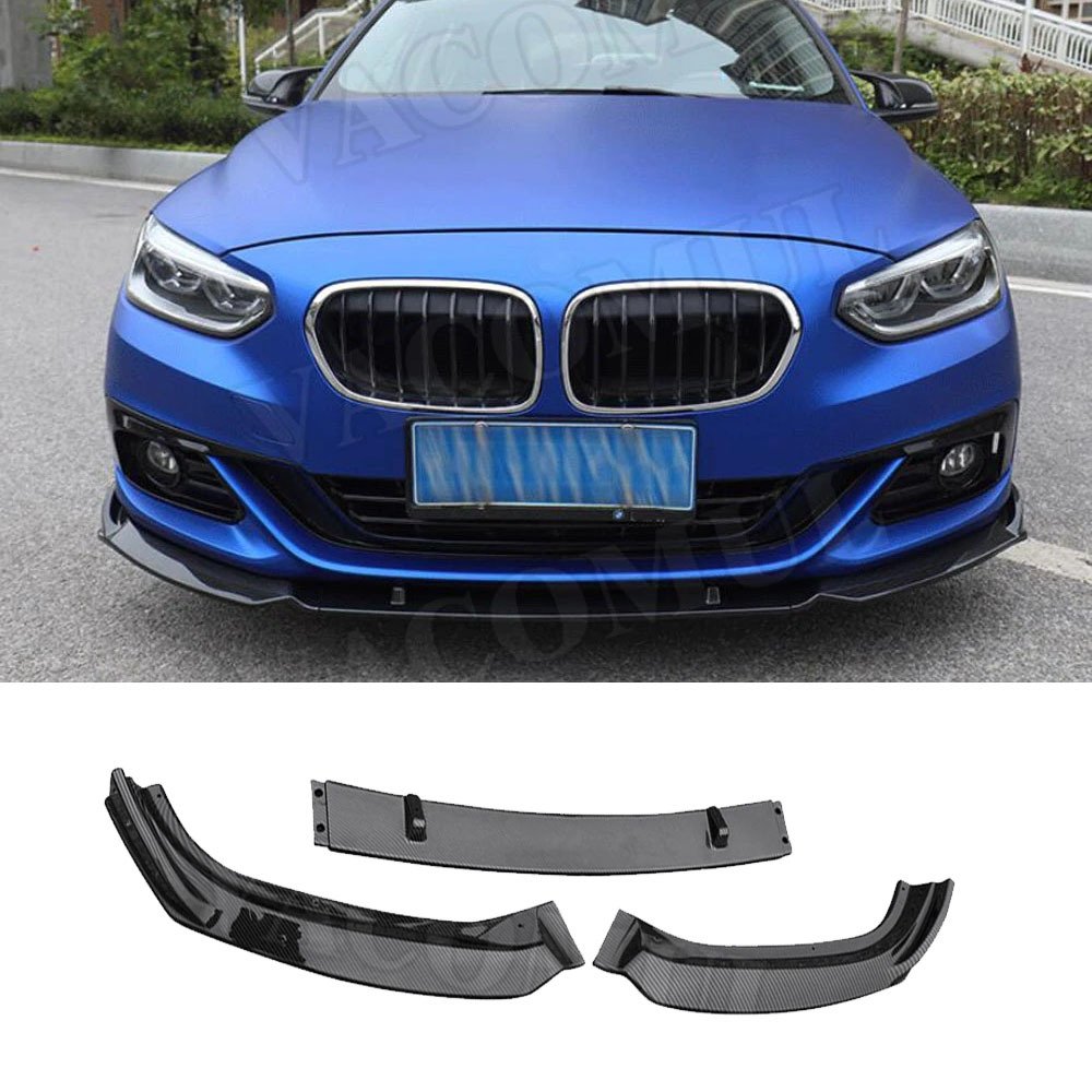 Bmw F20 M1 Ön Tampon Altı Lip Plastik Kulaklı Parlak Siyah 3 Parça