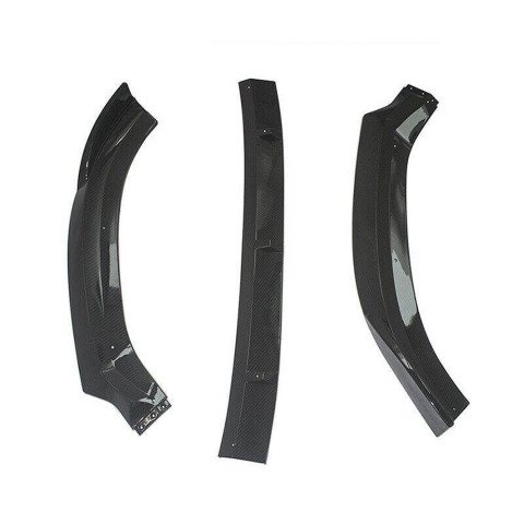 Vw Golf 7 Ön Tampon Altı Lip Plastik Kulaklı Parlak Siyah 3 Parça