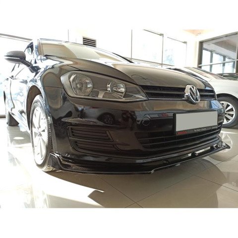Vw Golf 7 Ön Tampon Altı Lip Plastik Kulaklı Parlak Siyah 3 Parça