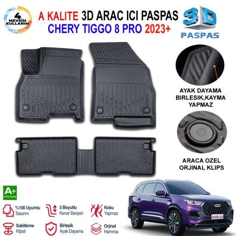Tiggo 8 Pro 3D Paspas Havuzlu Pro 2023 Sonrası