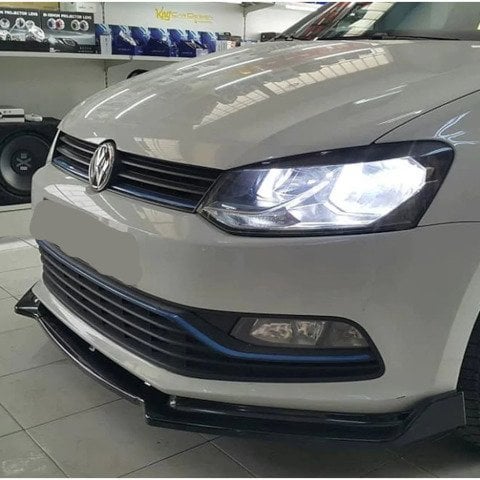 Vw Polo Ön Tampon Altı Lip Plastik Kulaklı Parlak Siyah 2014-2018