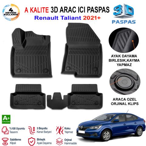 Renault Taliant 3D Paspas Havuzlu Pro 2021 Sonrası