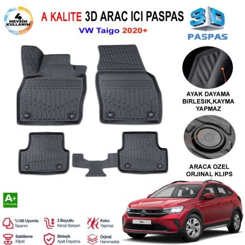 Vw Taigo 3D Paspas Havuzlu Pro 2020 Sonrası