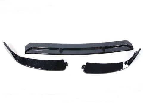 Mercedes W205 Ön Tampon Altı Lip Plastik Kulaklı Parlak Siyah