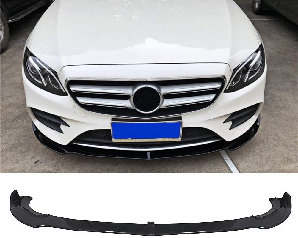 Mercedes W213 Ön Tampon Altı Lip Plastik Kulaklı Parlak Siyah