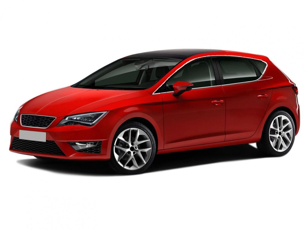 Seat Leon Cam Çıtası Çerçevesi Komple Set Kromu Nikelajı 14 Parça