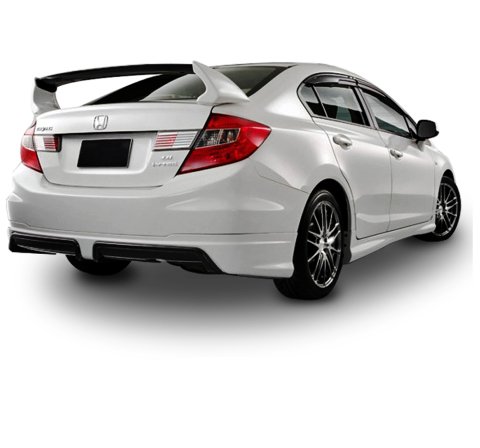 Honda Civic FB7 Bagaj Üstü Spoiler Mugen RR 4 Parça Abs Plastik