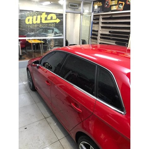 Audi A3 HB Cam Çıtası Çerçevesi Kromu Nikelajı 2013 Sonrası