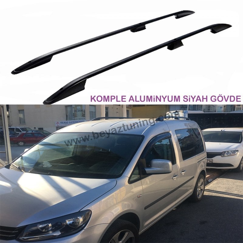 Volkswagen Caddy Üst Port Bagaj Tavan Çıtası Siyah 2011 Sonrası