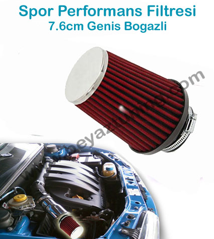 Performans Hava Fİltresi Spor Filtre Geniş Boğazlı