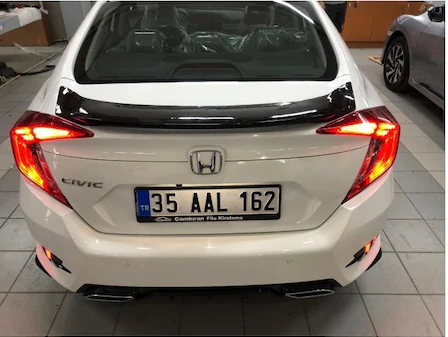 Honda Civic Fc5 Bagaj Üstü Spoiler Oval Model