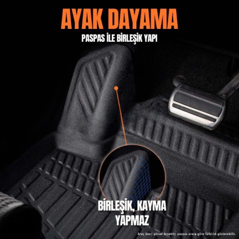 Vw Passat 3D Paspas Havuzlu Pro 2005-2010 Arası