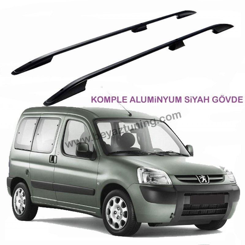 Peugeot Partner 1 Üst Port Bagaj Tavan Çıtası Siyah