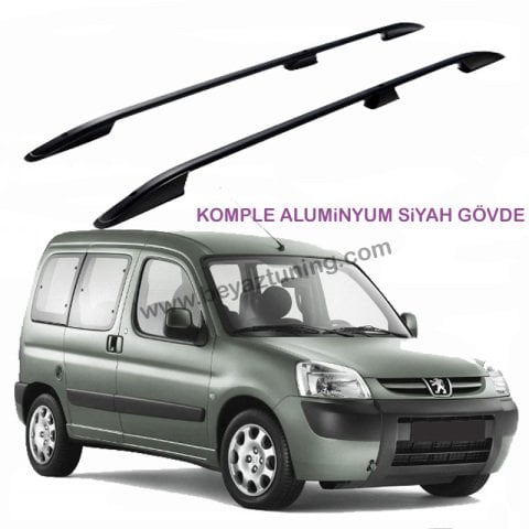 Peugeot Partner 1 Üst Port Bagaj Tavan Çıtası Siyah