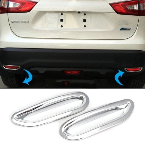 Nissan Qashqai Arka Sis Çerçevesi Kromu Nikelajı 2014-2017