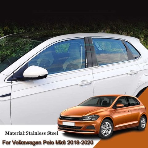 Volkswagen Polo Cam Çıtası Kromu Çerçeve Nikelajı Komple Mk6