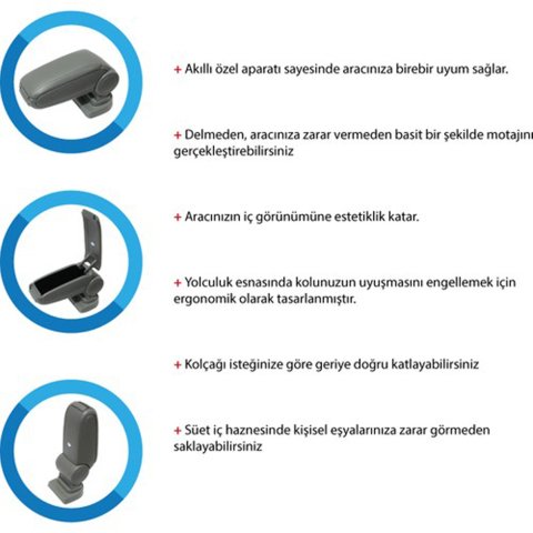 Ford Connect Kol Dayama Kolçak Orjinal Vidasız 2002-2009
