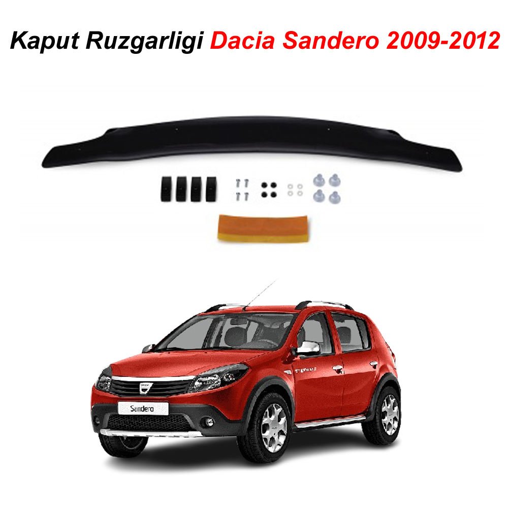 Dacia Sandero Kaput Rüzgarlığı  2009-2012