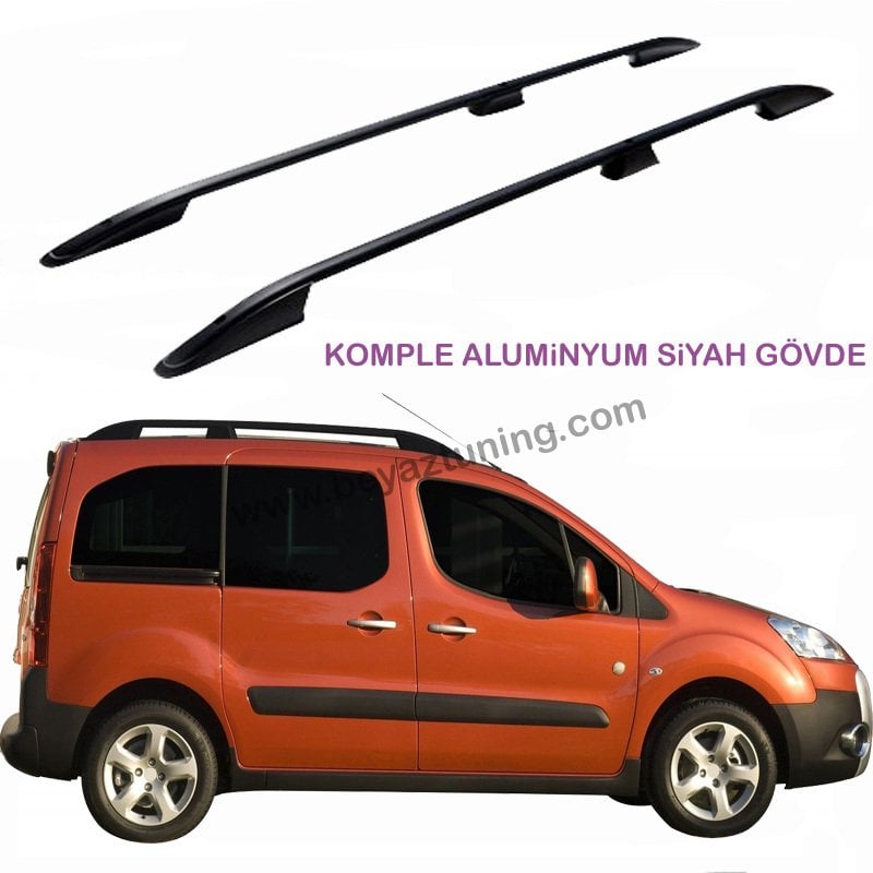 Citroen Berlingo Üst Port Bagaj Tavan Çıtası Siyah 2008 Sonrası