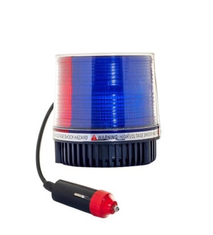 Çakarlı Tepe Lambası Mıknatıslı Kırmızı-Mavi 12-24 Volt