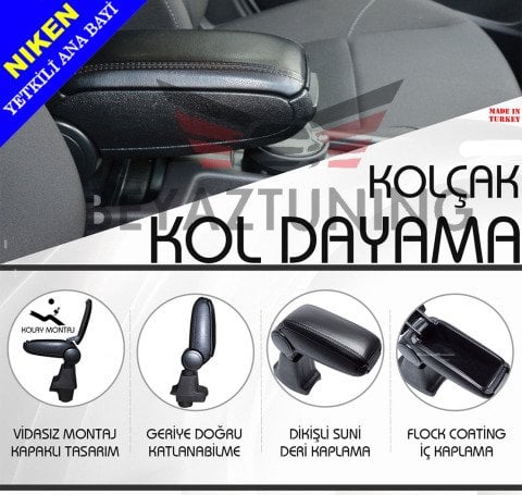Peugeot 207 Kol Dayama Kolçak Orjinal Vidasız 2006-