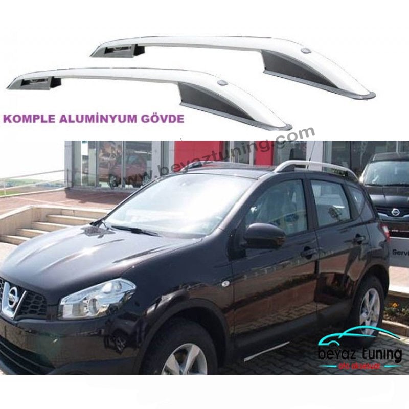 Nissan Qashqai Üst Port Bagaj Tavan Çıtası Gri 2007-2013